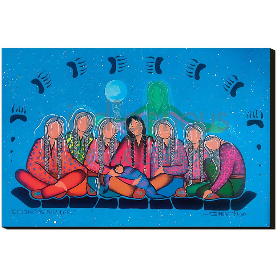 Celebrating New Life by artist Simone McLeod - Ojibway. Indigenous Collection