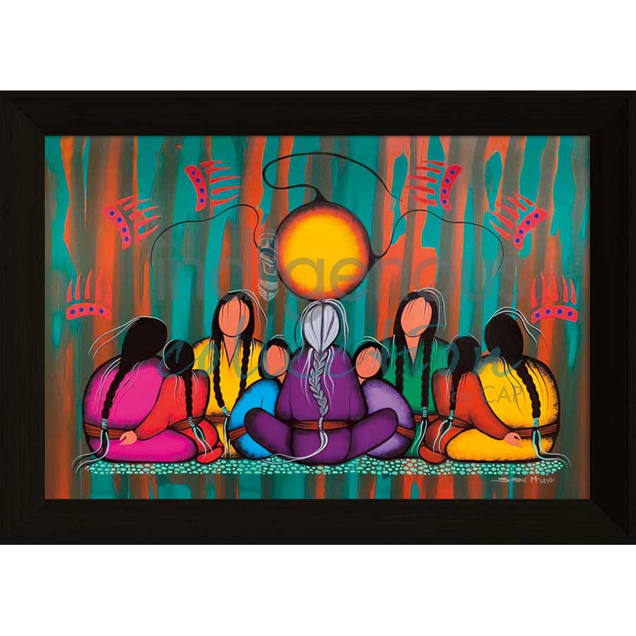 Family Love by artist Simone McLeod - Ojibway. Indigenous Collection