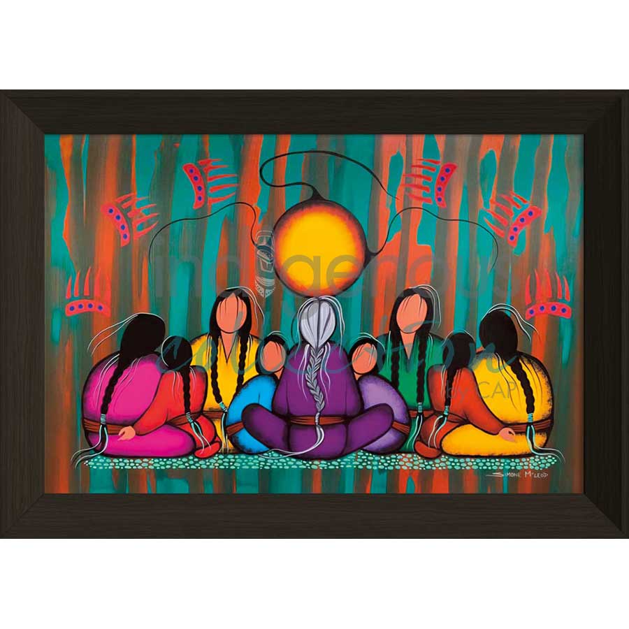 Family Love by artist Simone McLeod - Ojibway. Indigenous Collection