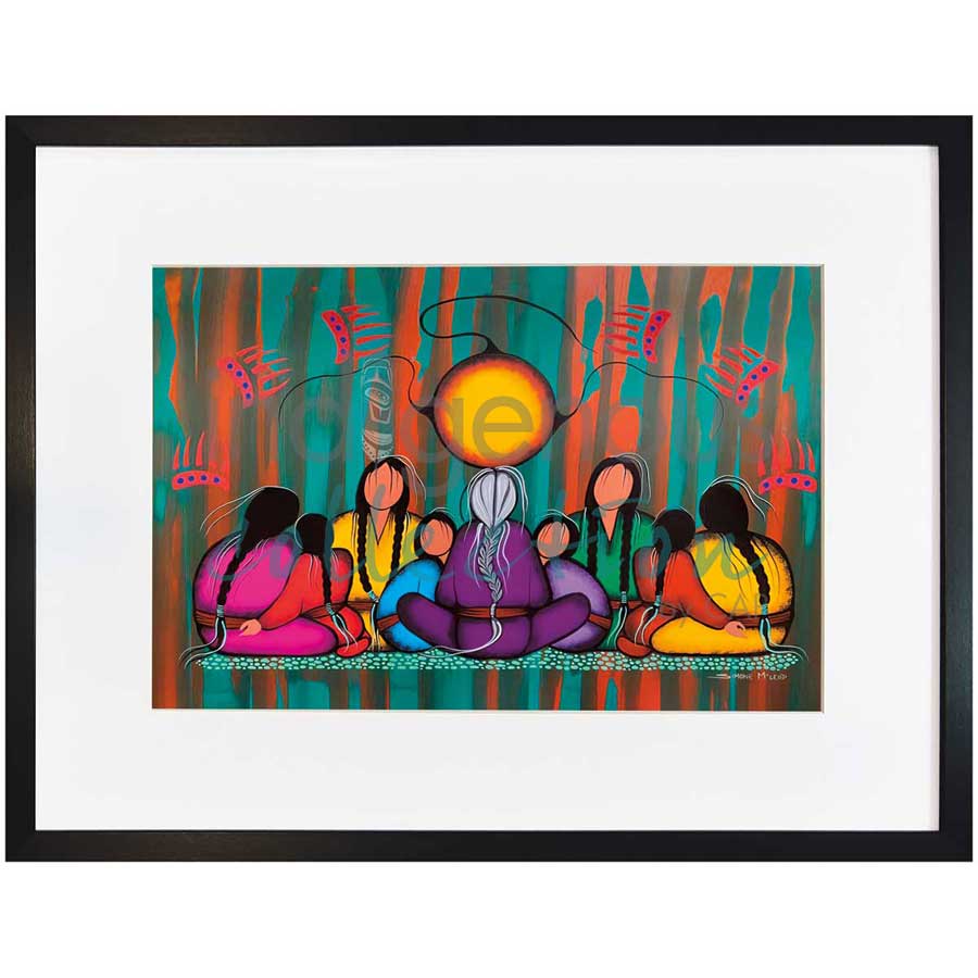 Family Love by artist Simone McLeod - Ojibway. Indigenous Collection