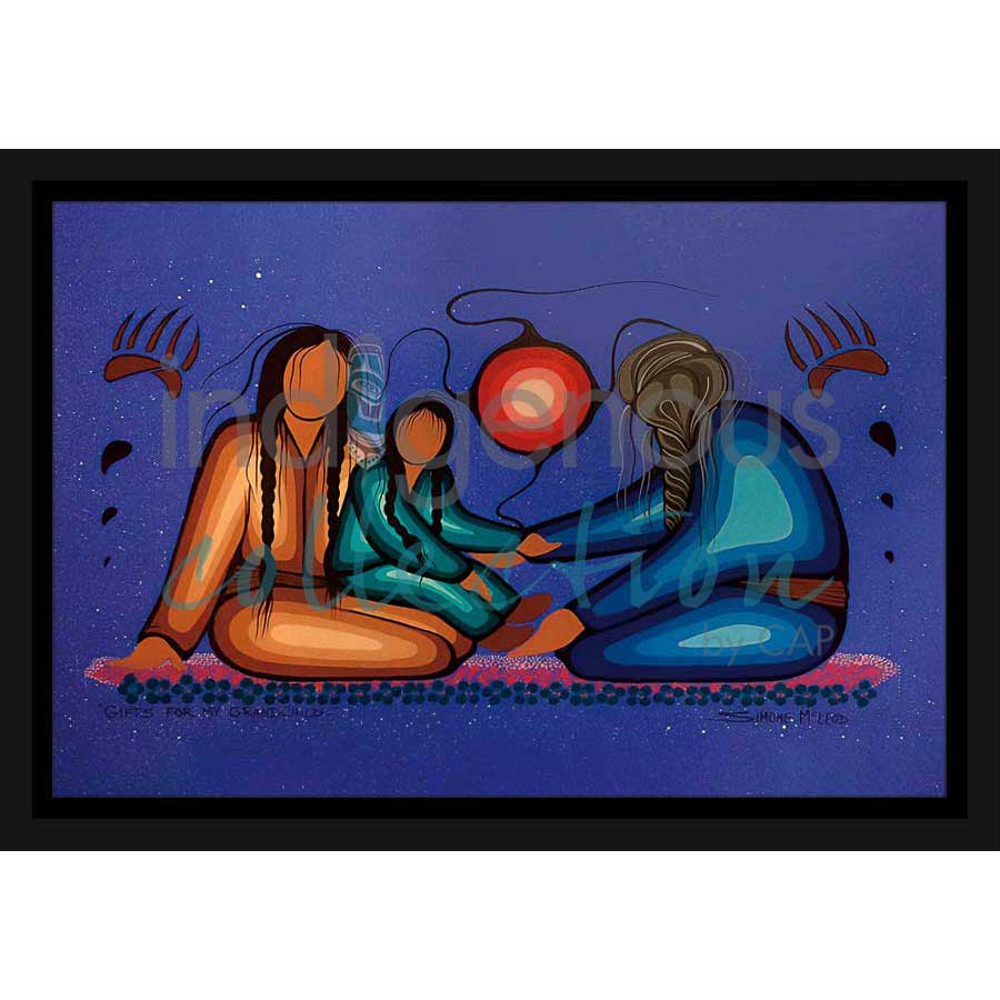 Gifts for My Grandchild by artist Simone McLeod - Ojibway. Indigenous Collection