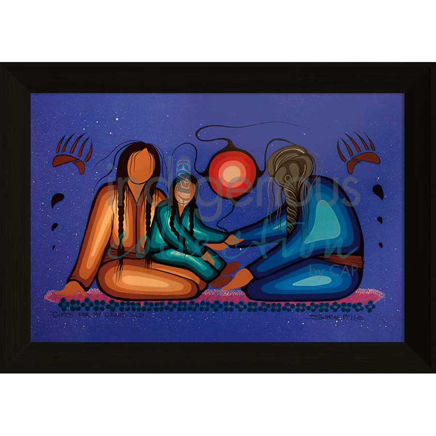 Gifts for My Grandchild by artist Simone McLeod - Ojibway. Indigenous Collection