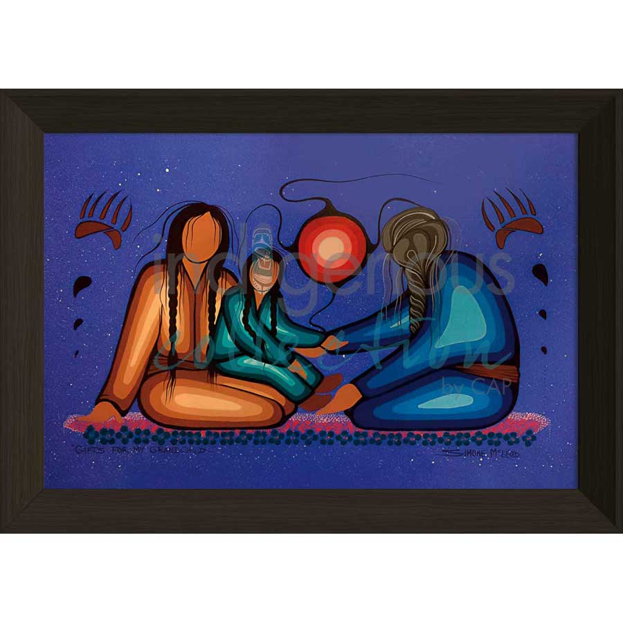 Gifts for My Grandchild by artist Simone McLeod - Ojibway. Indigenous Collection