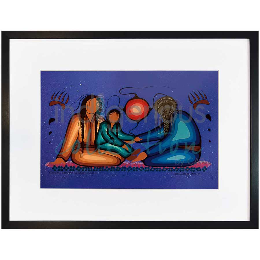 Gifts for My Grandchild by artist Simone McLeod - Ojibway. Indigenous Collection