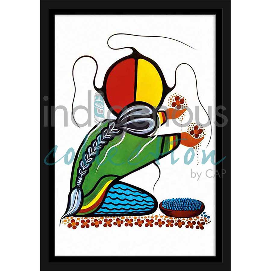 Prayers for Humanity by artist Simone McLeod - Ojibway. Indigenous Collection