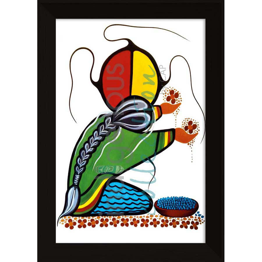 Prayers for Humanity by artist Simone McLeod - Ojibway. Indigenous Collection