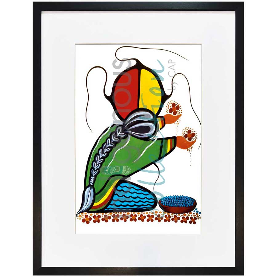 Prayers for Humanity by artist Simone McLeod - Ojibway. Indigenous Collection
