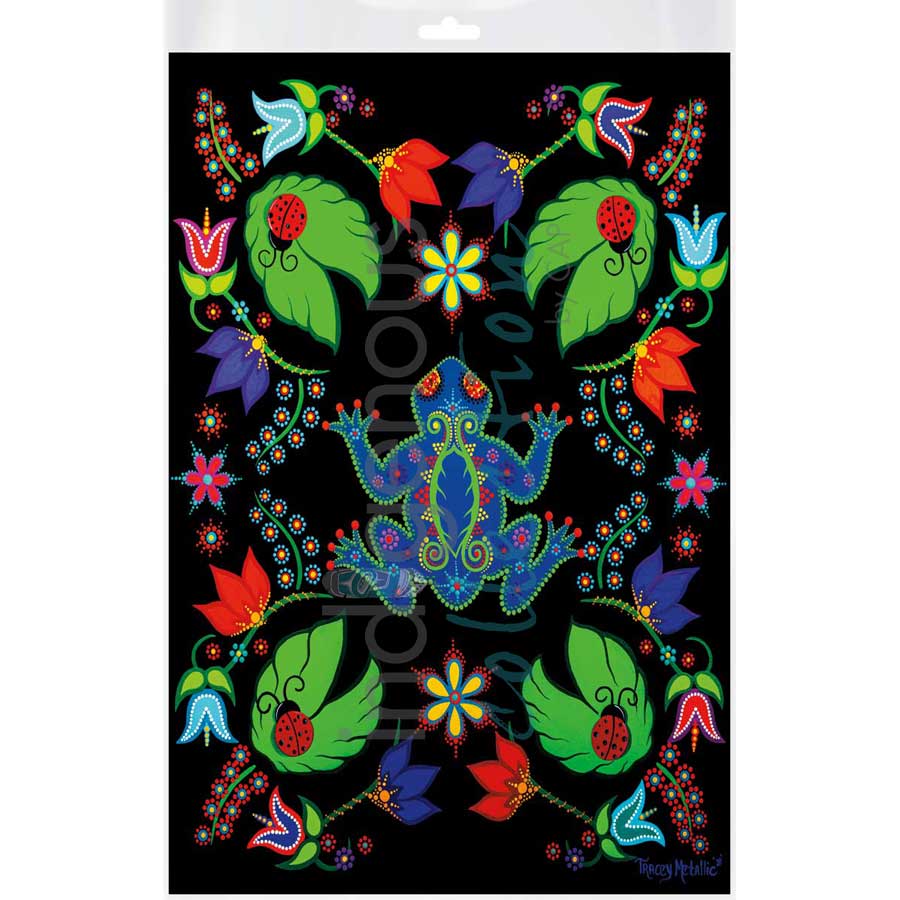 Sqolj (Frog) by artist Tracey Metallic - Mi'gmaq. Indigenous Collection