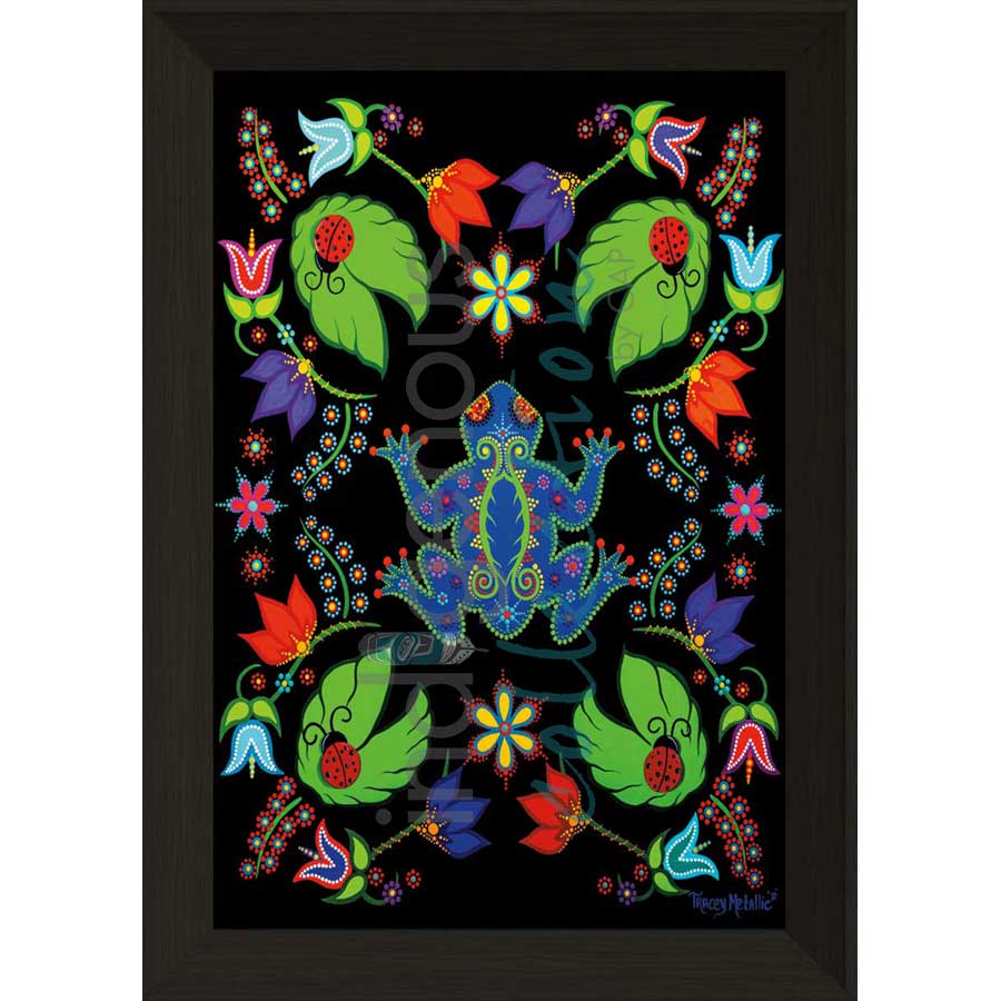 Sqolj (Frog) by artist Tracey Metallic - Mi'gmaq. Indigenous Collection