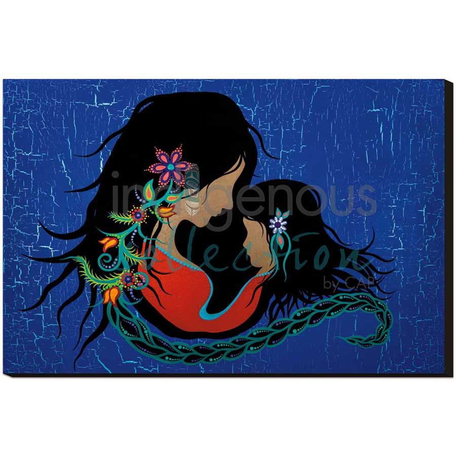 Ntutji'j (Mother & Daughter) by artist Tracey Metallic - Mi'gmaq. Indigenous Collection