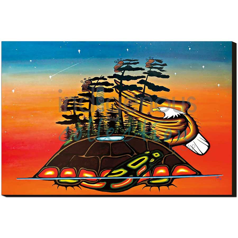 Mother Earth by artist William Monague - Ojibway. Indigenous Collection