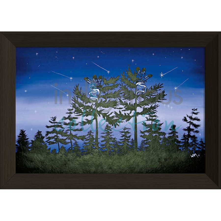 Warriors by artist William Monague - Ojibway. Indigenous Collection