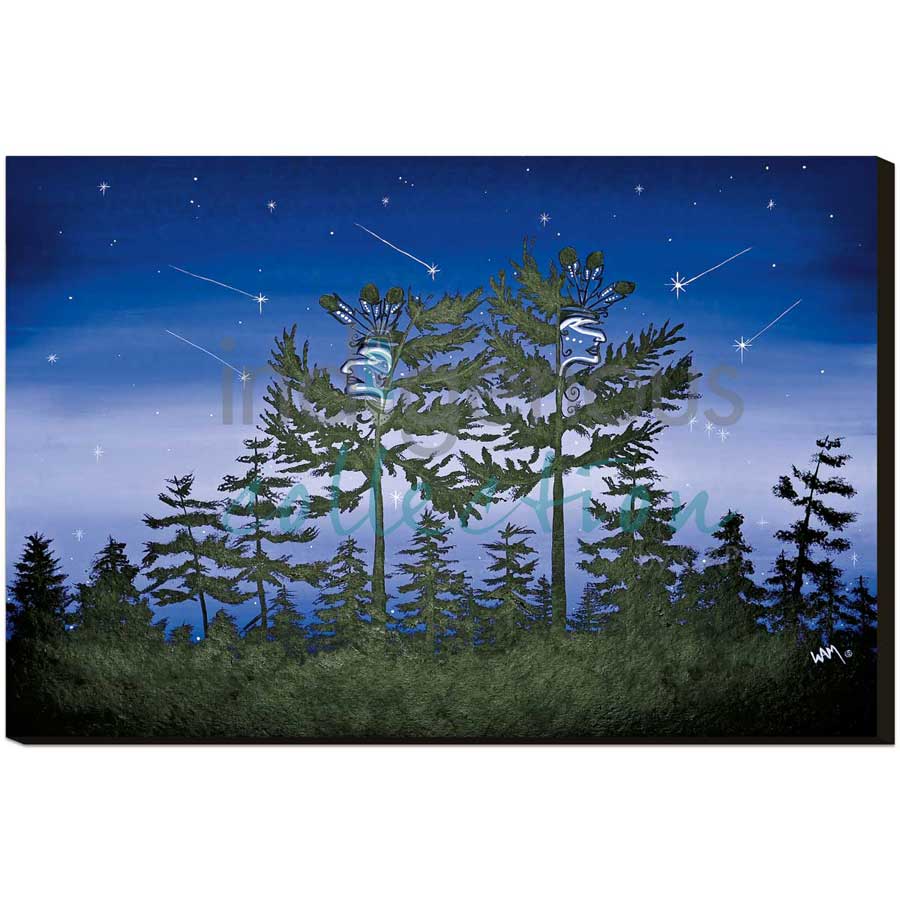 Warriors by artist William Monague - Ojibway. Indigenous Collection