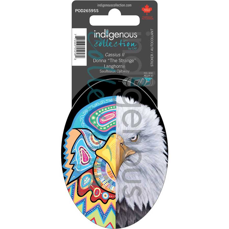 Cassius II Sticker by artist Donna "The Strange" Langhorne