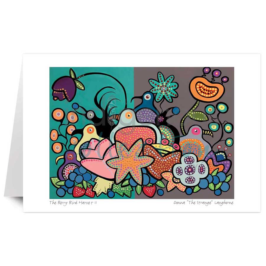 The Berry Bird Harvest II by artist Donna "The Strange" Langhorne