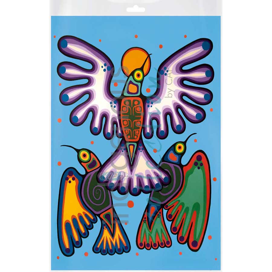 Peace, Love and Joy by artist Jim Oskineegish - Ojibway. Indigenous Collection