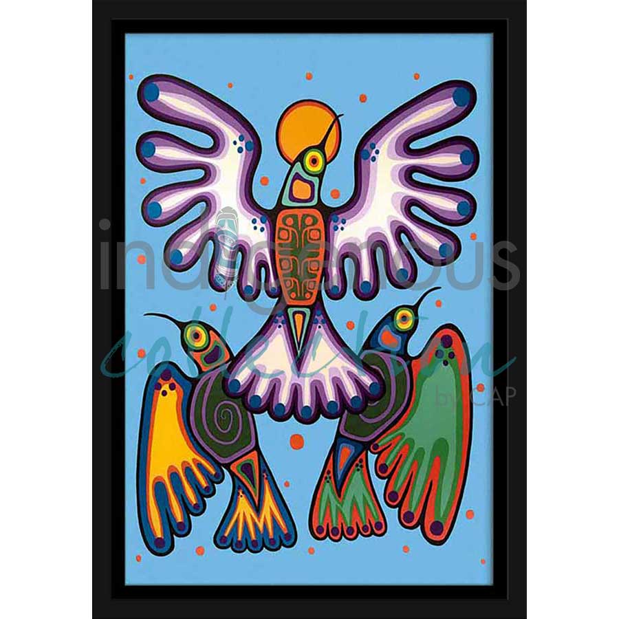 Peace, Love and Joy by artist Jim Oskineegish - Ojibway. Indigenous Collection