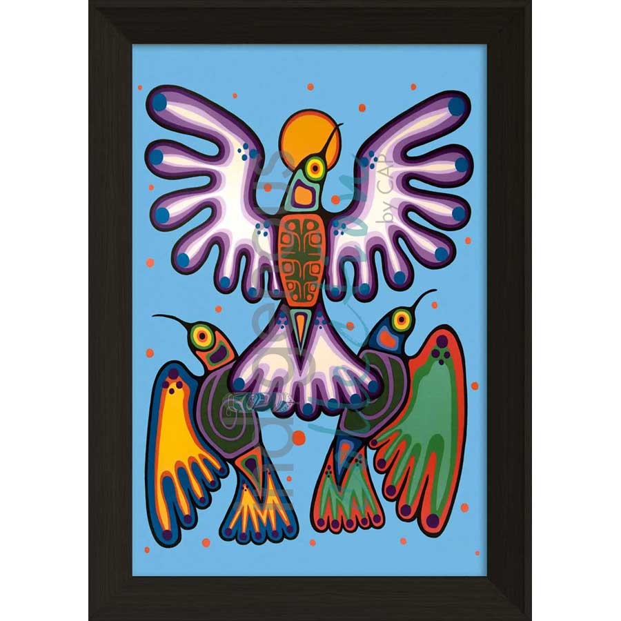 Peace, Love and Joy by artist Jim Oskineegish - Ojibway. Indigenous Collection
