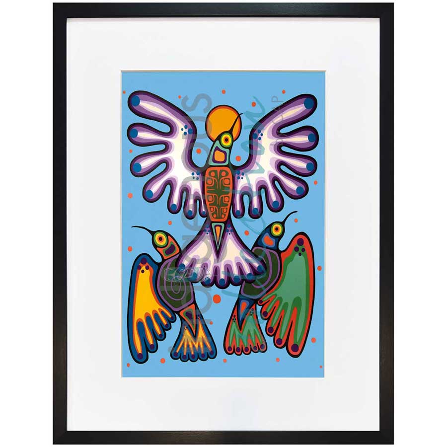 Peace, Love and Joy by artist Jim Oskineegish - Ojibway. Indigenous Collection