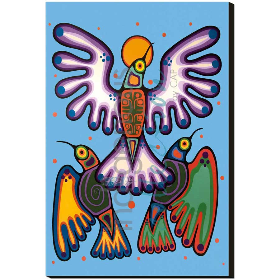 Peace, Love and Joy by artist Jim Oskineegish - Ojibway. Indigenous Collection