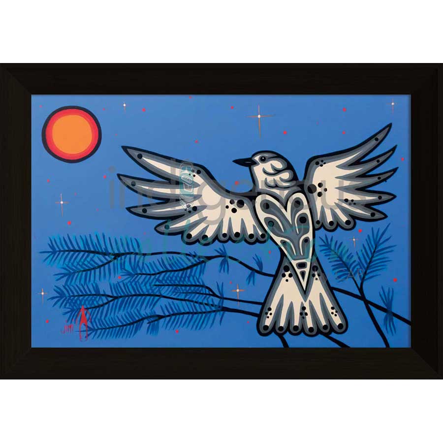 Winter Breeze by artist Jim Oskineegish - Ojibway. Indigenous Collection