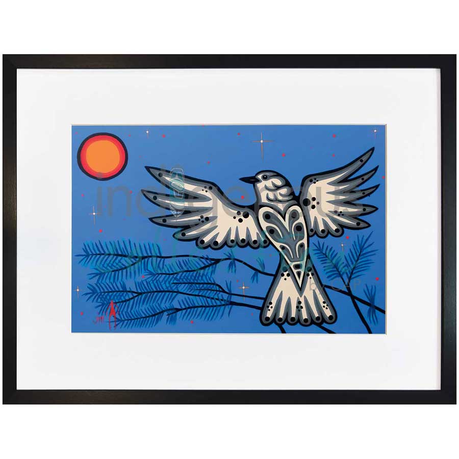 Winter Breeze by artist Jim Oskineegish - Ojibway. Indigenous Collection