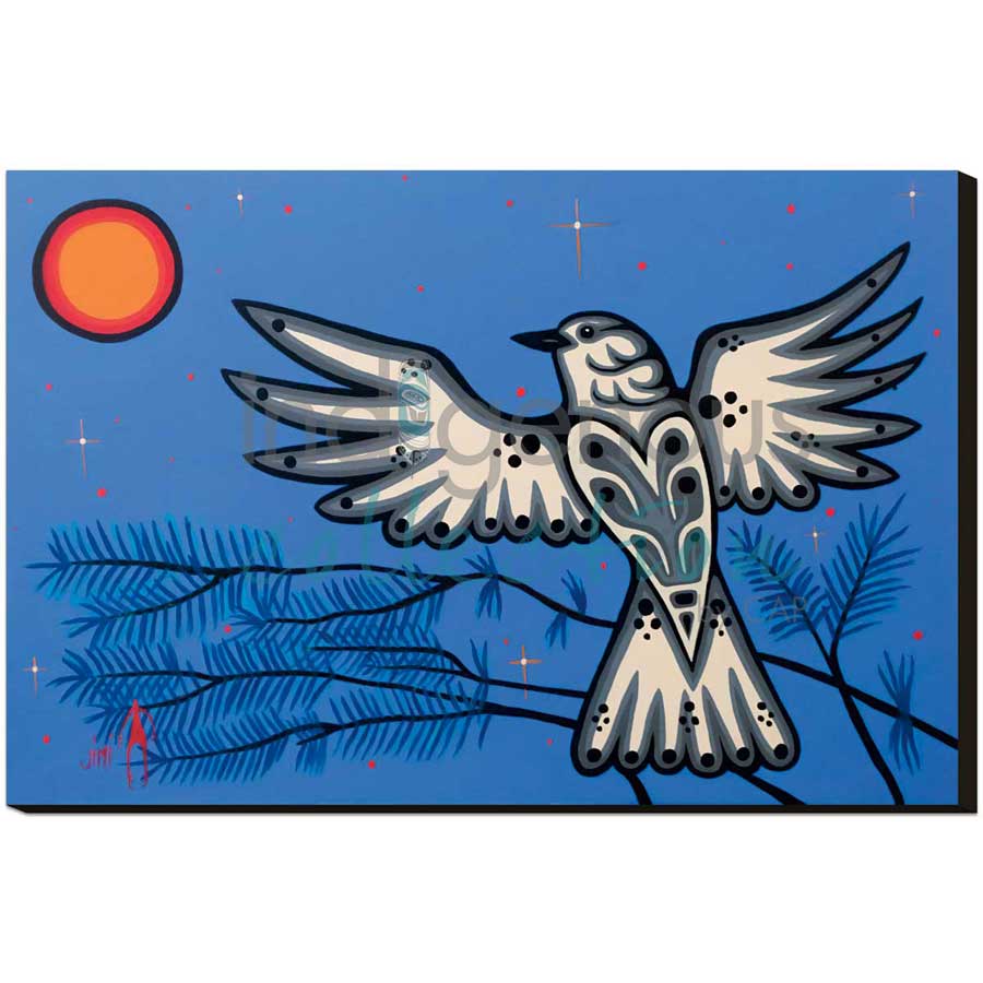 Winter Breeze by artist Jim Oskineegish - Ojibway. Indigenous Collection