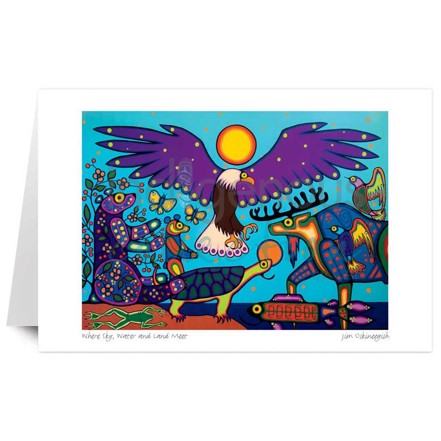 Where Sky, Water and Land Meet by artist Jim Oskineegish