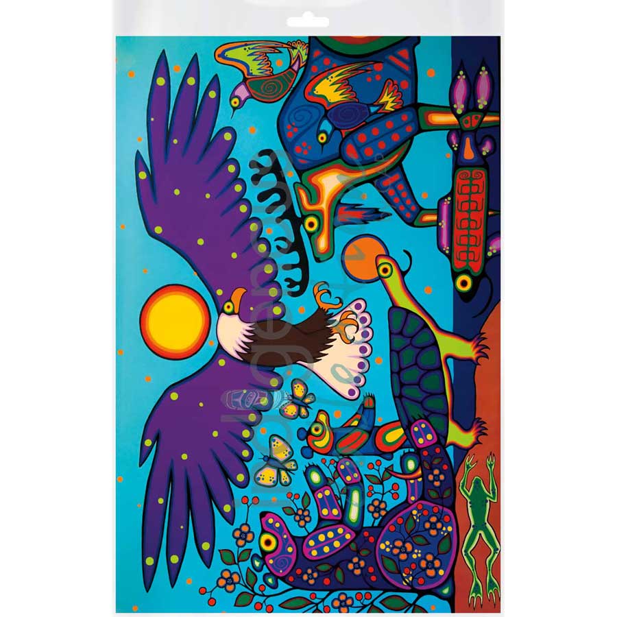 Where Sky, Water and Land Meet by artist Jim Oskineegish - Ojibway. Indigenous Collection