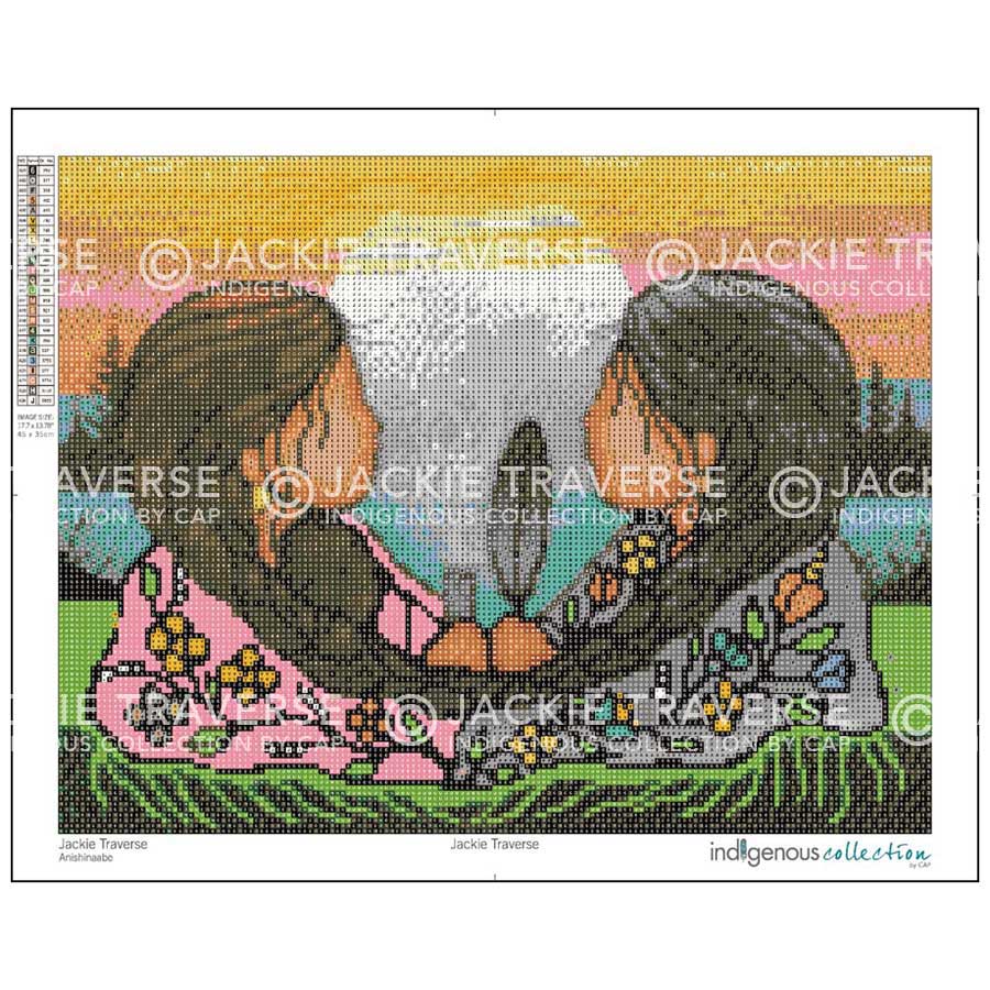 Sharing Knowledge Diamond Art Kit by artist Jackie Traverse