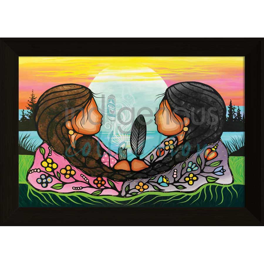 Sharing Knowledge by artist Jackie Traverse - Anishinaabe. Indigenous Collection
