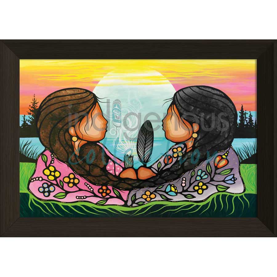 Sharing Knowledge by artist Jackie Traverse - Anishinaabe. Indigenous Collection