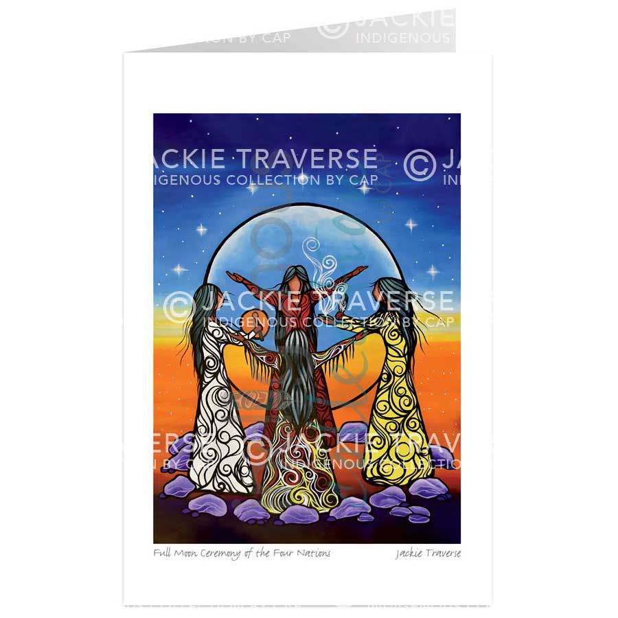 Full Moon Ceremony of the Four Nations by artist Jackie Traverse