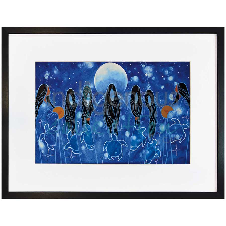 Full Moon Ceremony by artist Jackie Traverse - Anishinaabe. Indigenous Collection