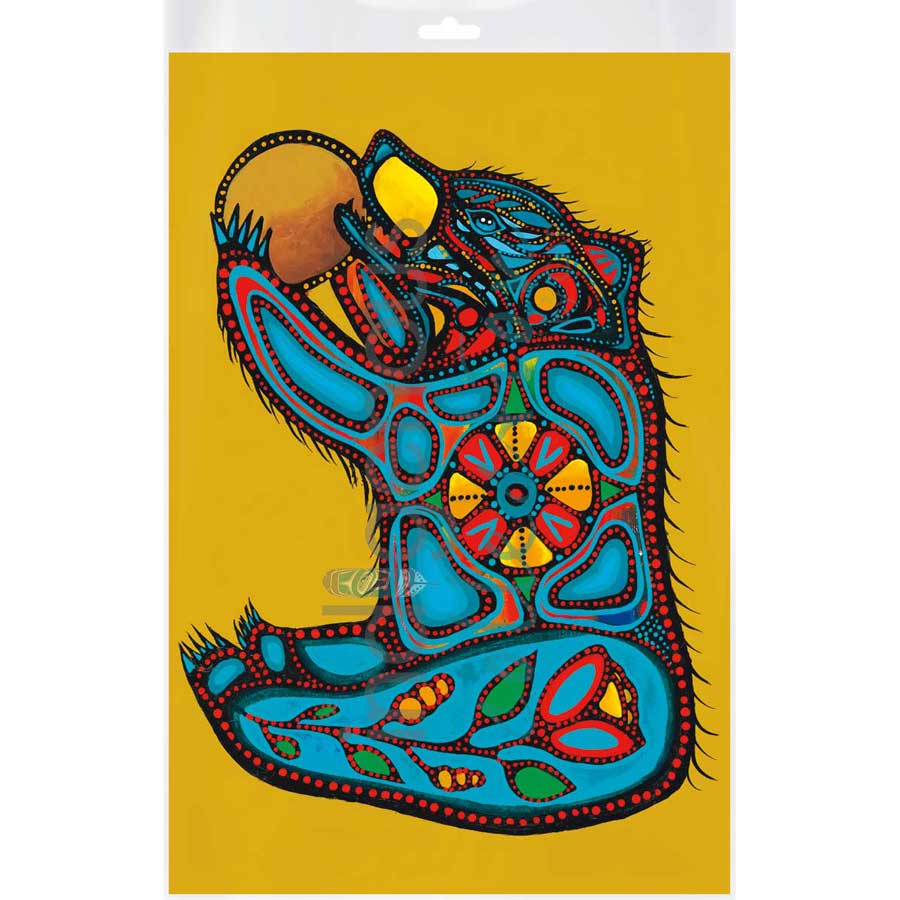 Makoons Baby Bear by artist Jackie Traverse - Anishinaabe. Indigenous Collection