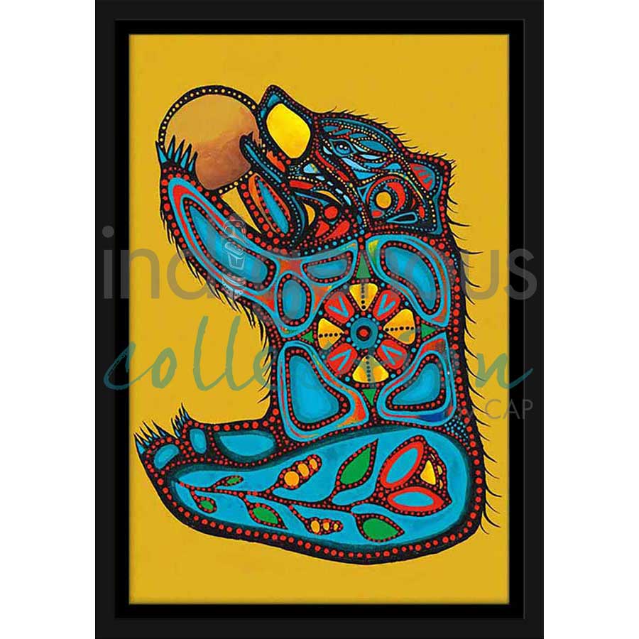 Makoons Baby Bear by artist Jackie Traverse - Anishinaabe. Indigenous Collection
