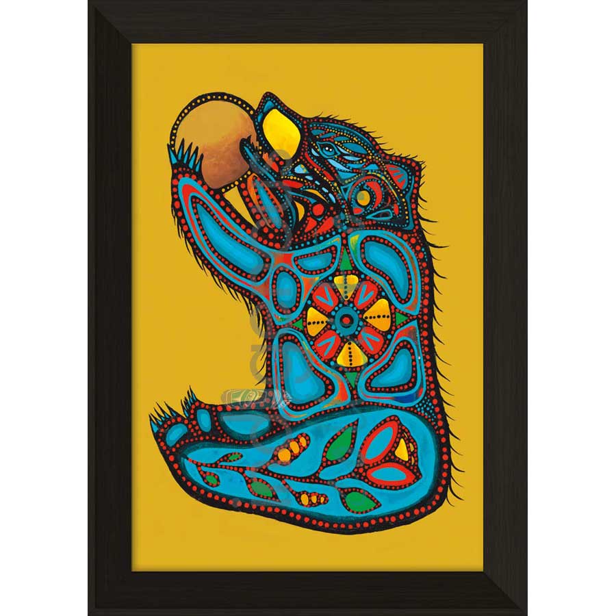 Makoons Baby Bear by artist Jackie Traverse - Anishinaabe. Indigenous Collection