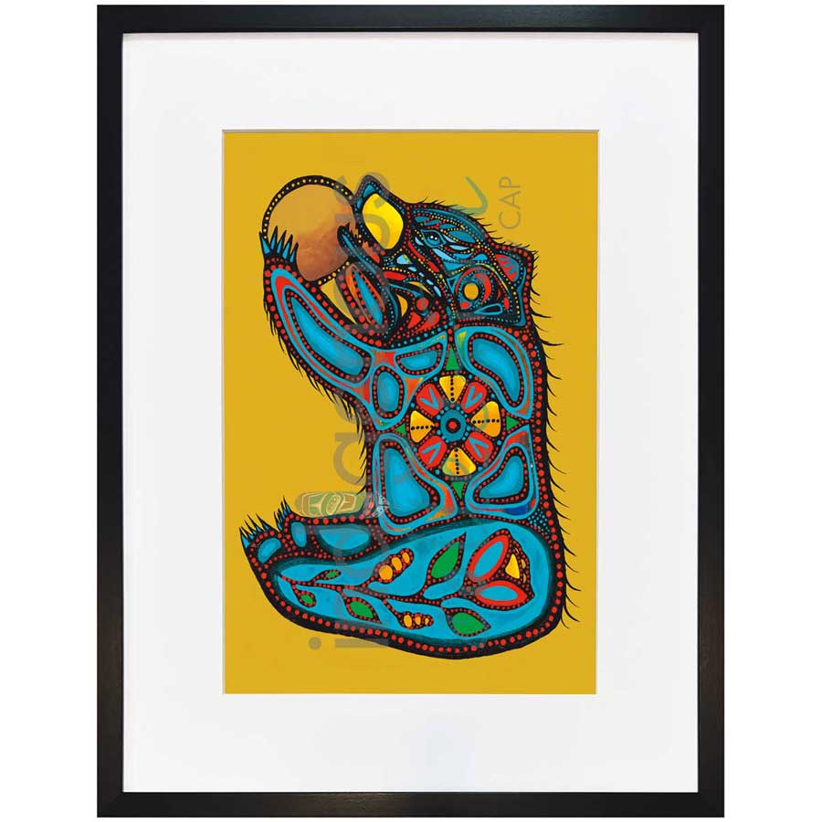 Makoons Baby Bear by artist Jackie Traverse - Anishinaabe. Indigenous Collection