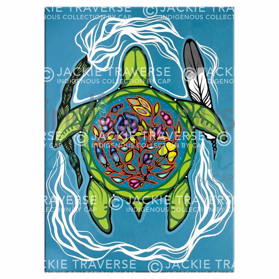 Prayers for Turtle Island Magnets by artist Jackie Traverse