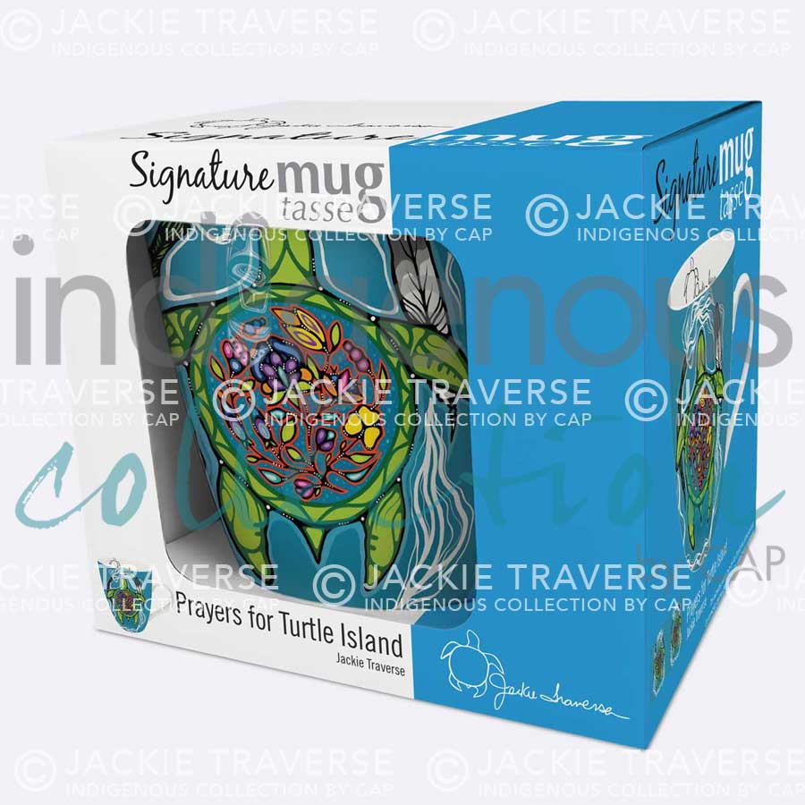 Prayers for Turtle Island 18 oz. Signature Mug by artist Jackie Traverse