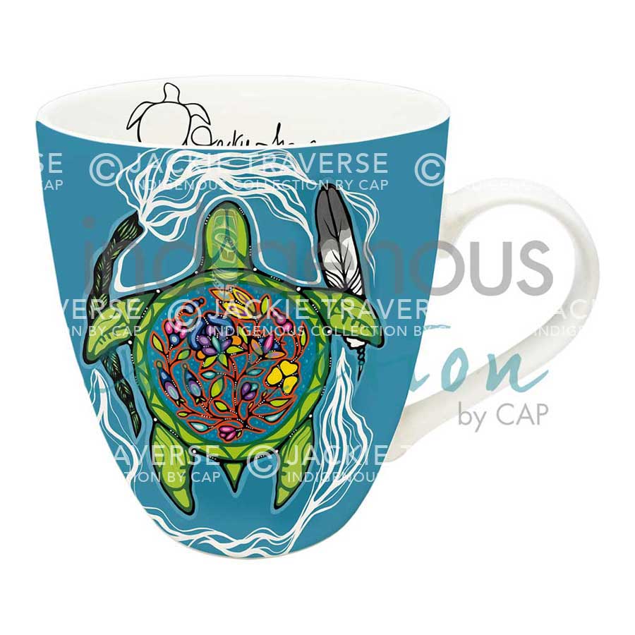 Prayers for Turtle Island 18 oz. Signature Mug by artist Jackie Traverse