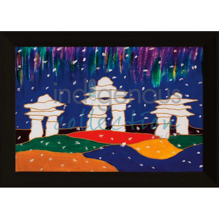 Aurora Guardians by artist Dawn Oman - Denesuline (Chipewyan). Indigenous Collection