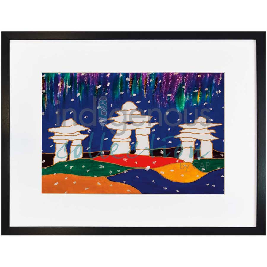 Aurora Guardians by artist Dawn Oman - Denesuline (Chipewyan). Indigenous Collection