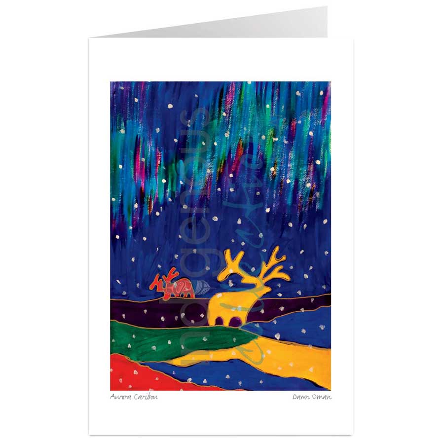 Aurora Caribou by artist Dawn Oman