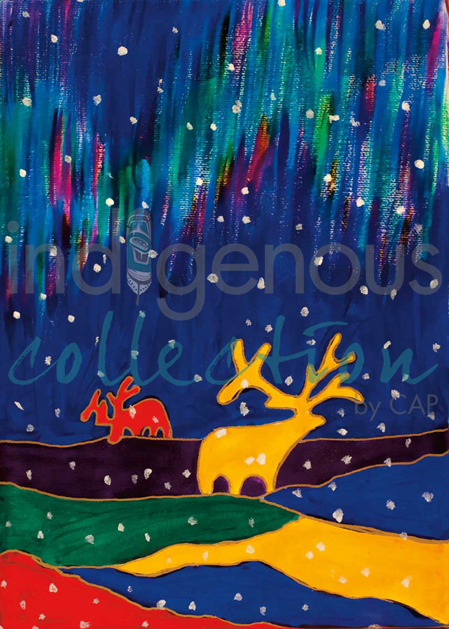 Aurora Caribou by artist Dawn Oman