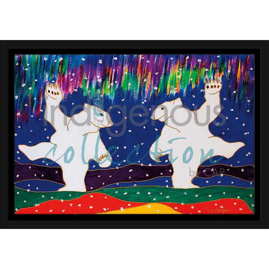 Aurora Dancers by artist Dawn Oman - Denesuline (Chipewyan). Indigenous Collection
