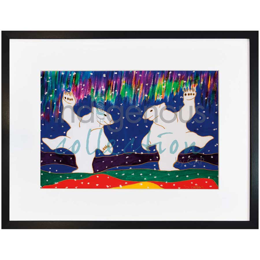 Aurora Dancers by artist Dawn Oman - Denesuline (Chipewyan). Indigenous Collection