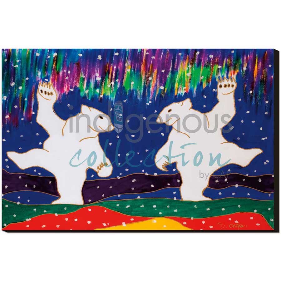 Aurora Dancers by artist Dawn Oman - Denesuline (Chipewyan). Indigenous Collection