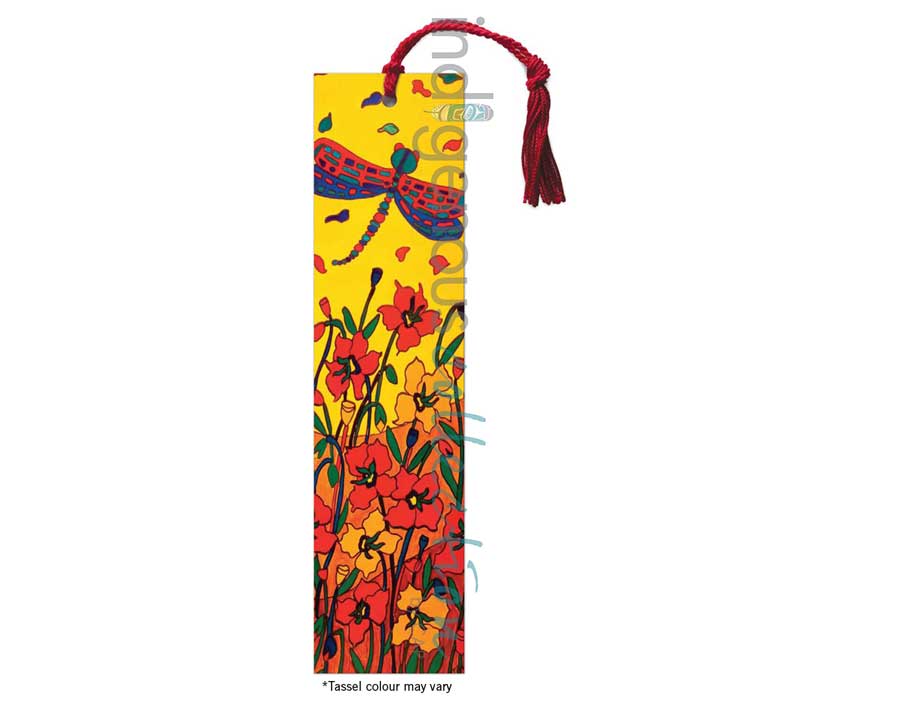 Dragonfly Dreams Bookmark by artist Dawn Oman