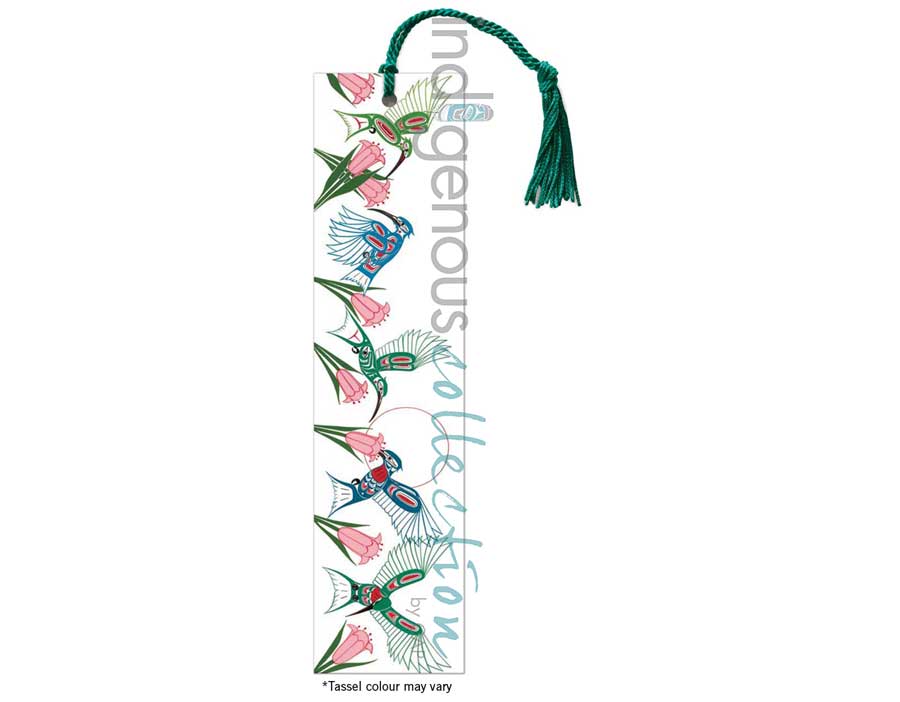Hummingbirds Bookmark by artist Richard Shorty